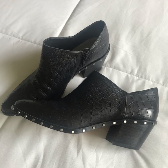 Edgy Black Studded Bootie - Picture 3 of 5